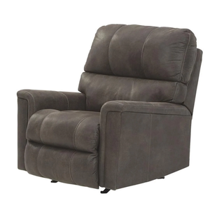 Signature Design by Ashley Navi Traditional Faux Leather Manual Rocker Recliner