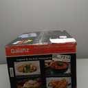 Galanz GLCMKA07BKR-07 Microwave Oven, LED Lighting, Pull Handle Design, Child Lock, Retro Black, 0.7 Cu Ft