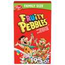 Fruity PEBBLES Cereal, Gluten Free for Kids, 19.5 OZ Family Size Box (EXP 05/11/26)