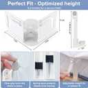 Upgraded Lock Bed Sheet Holders for Corners - Fitted Sheet Holders Keep Sheets Firm & Tight, Sheet Locks Straps Sets with Center Lock Clips, Fit for Standard Mattress, Easy Installation(White)