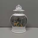 Melrose Forest Friends Snow Globe Lantern