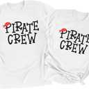 Pirate Shirts Women Yo Ho Yo Ho A Pirate Life for Me Shirt Cruise Tshirt Family Trip Tee Top (White, XL)