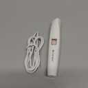 Rechargeable Eyebrow and Facial Hair Remover for Women - 2 in 1 Razor with Built-in LED Light for Painless Hair Removal (White)