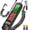 ANENG 0.5V-600V Multimeter,AC/DC Automotive Test Light,Buzzer Circuit Tester with Sharp Probe,Polarity Indicator Light, Continuity Voltage Fuse Tester Pen with Alligator Clip for Sedan, SUV, RV, Truck