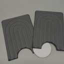 Aramox Diatomite Faucet Mat, Fast Drying Absorbent Pad with Sanding Tool, Dark Gray, 23.6x3.9 Inch, for Kitchen Bathroom RV Countertop