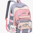 Girls kawaii Backpack for School Aesthetic Backpack for Girls Kids Elementary/Middle School Bag