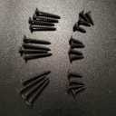 100 PCS #8 X 3/4 Inch Black Coated Flat Head Torx/Star Wood Screws, Stainless Steel 18-8 (A2) Fully Threaded No.8 X 0.75 Length Screw by TPOHH