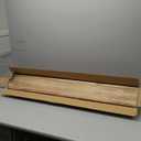 Wood Floating Shelves for Wall Decor, Rustic Wall Shelves for Bedroom Bathroom Kitchen Living Room, Set of 4 Light Walnut 48 Inch