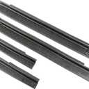 Rugged Ridge All-Terrain Entry Guards - Fits 2007–2018 Jeep Wrangler JKU 4-Door - Trail-Ready Look & Scratch Protection - Black Thermoplastic - 4-Piece Set