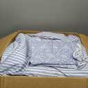 Peri Home 100% Cotton 3-Piece Comforter and Sham Set, Full/Queen, Blue Ikat Eyelet