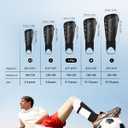 Upgraded Soccer Shin Guards for Kids Youth Adults, CE Certified AirsFish Shin Guard Sleeves Protection Gear for Boys Girls Soccer Games EVA Cushion Reduce Shocks and Injuries