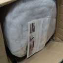 Dual Layer 5 Inch Goose Feather Mattress Topper Queen Size, 4 Inch Goose Feather Plus 1 Inch Down Alternative Pillow Top, Medium Firm Featherbed with Adjustable Straps(60"x80", Wavy)