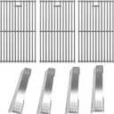 SafBbcue Grill Parts for Monument Grill 35633 41847NG 24367 24633 17842, 97888 Stainless Steel Cooking Grids, D010012307 Heat Plate Tent for Monument 4-Burner Gas Grill Replacement Parts