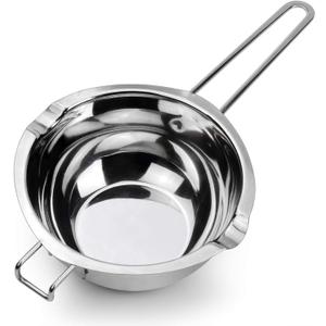 1000ML Upgrade Double Boiler Stainless Steel Melting Pot For Chocolate, Candle and Candy Making (34oz)