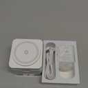 KPON for iPhone Nightstand Charging Station,15W 3 in 1 Wireless Phone Charger Stand with Night Lamp, Travel Foldable Magnetic Cube Magsafe Dock for iPhone 17 16 15 14 13 12 Series/Apple Watch/Airpods (White)