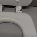 Mayfair Padded Toilet Seat, Cushioned Soft Vinyl over Wood Core Seat, Secure Hinges, Easy Clean, Elongated, White