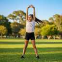 Girls Athletic Shorts Dance Yoga Biker Shorts Kids High Waisted Comfy Gymnastics Shorts 5-14 Years