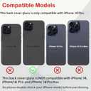 14 Plus Back Glass Replacement for iPhone 14 Plus Rear Back Cover Glass Waterproof and Camera Lens+Professional Repair Tool Kit (Starlight)