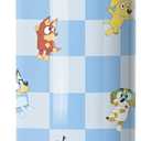 Simple Modern Bluey Kids Water Bottle with Straw Lid | 18oz Insulated Stainless Steel Kids Tumbler & Spill Proof Toddler Cup for School, Girls, Boys | Summit | Bluey Checkmate