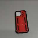 FNTCASE for iPhone 15 Case: for iPhone 14 Case & iPhone 13 Case [Built-in Screen Protector & Kickstand] [Military Grade Drop Protection] Heavy Duty Full Protective Shockproof TPU Phone Cover - Red