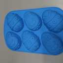 Easter Chocolate Molds Silicone Large, 3.5" Easter Egg Molds for Chocolate Baking Soap Gummy Candy Resin Wax Melts Ice Cube Jelly