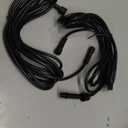 PATIKIL 9.84Ft 4 Pin Extension Cable Wire, 2Pcs 22 AWG Waterproof IP67 Connector with Male and Female at Both Ends for LED Strips, Black