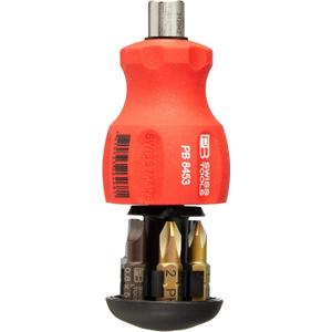 PB Swiss Tools PB 8453 Multi-bit Combination Screwdriver - Manual Screwdrivers (Red)