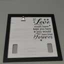 Dog Memorial Gifts for Loss, 9x9 Wooden Pet Loss Sympathy Frame with Collar Holder, Dog & Cat Remembrance Bereavement Gift, Rainbow Bridge Sympathy GiftForever in Our Hearts 1.0