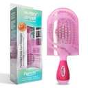 NuWay 4HAIR U.S. Patented Detangler Hair Brush for Men & Women - Baby Pink | Hair Comb for Scalp Care - Fast Dry Venting Scheme - TravelC Detangling Brush for All Hair Type