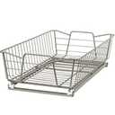 ClosetMaid 11 In. Pull Out Cabinet Organizer, Heavy Duty, Slide Out Pantry Shelves Drawers for Kitchen, Bathroom, Nickel