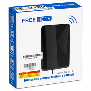 3600+ Miles Range TV Antenna Indoor, 2026 Updated Digital TV Antenna for Smart TV Indoor with Amplifier Signal Booster, HDTV Antenna for Local Channels Supports 8K 4K1080p All TVs38ft Coaxial Cable