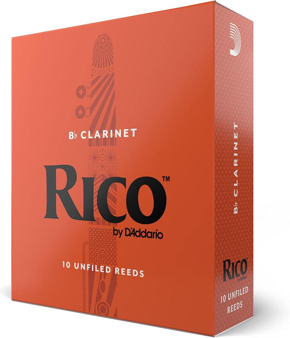 DAddario Woodwinds, Rico Bb Clarinet Reeds, RCA1030, Strength 3.0, 10-pack