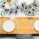 Breling Disco Pumpkins Garland for Mantle 8.2ft Glitter Pumpkins Garland for Thanksgiving, Silver Disco Table Decor Retro 70s 80s Theme Decor Mini Artificial Craft for Autumn Indoor Outdoor Decoration