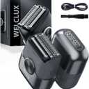Cordless Electric Shaver for Men: Compact Foil Razors with 4 Floating Blades - 2 Speeds & LED Screen, IPX7 Waterproof Facial Trimmer, USB-C