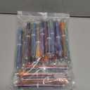 DAIKOYE 24 PCS 0.5mm 6-in-1 Multicolor Ballpoint Pen 6 Colors Transparent Barrel Ballpoint Pen for Office School Supplies Students Children Gift