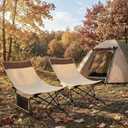Compact Beach Chairs 2 Pack with 3-Position Lay Flat Low Portable Camping Chairs for Adults Folding Reclining Chairs for Beach, Lawn, Travel