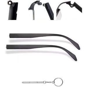 Glasses Frame Replacement Temple Arm 8mm Eyeglasses Repair Eyewear TR90 Arms Screws and 3-in-1 Screwdriver (Convex Single Teeth 1.2mm) Glasses Frame Replacement Temple Arm 8mm Eyeglasses Repair Eyewear TR90 Arms Screws and 3-in-1 Screwdriver (Convex Single Teeth 1.2mm)