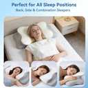 Cervical Pillow for Neck Pain – Ergonomic Memory Foam Bed Pillow for Side and Back Sleepers with Adjustable Height, Breathable Cooling Cover – Orthopedic Support for Spine Alignment