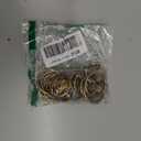 Ivilon Drapery Curtain Clip Rings - Clips Ring for Panels 1.7", Set of 14 Warm Gold