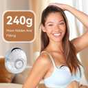 Hands Free Breast Pump Wearable MY-375 - Strong Suction, Low Noise, Wearable Breastfeeding Pump with 4 Mode &12 Levels, Portable Electric Breast Pump 24mm - 19/21/Insert/Flange, 2 Pack (White)