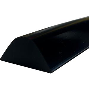 1/2" High Collapsible Shower Threshold Water Dam Barrier 67" Shower Water Stopper Barrier Shower Splash Guard For Walk In Shower Water Guard Suitable For Bathrooms Kitchens To Block Water Flow Black