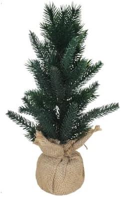 Islmlisa Mini Christmas Tree,12.6 Inch Tabletop Holiday Tree with PE Branches for Xmas Holiday Party Home Tabletop, Party Centerpiece Non-Lit 2pack