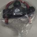 METOWARE Universal Trailer Hitch Locks, Adjustable Heavy-Duty Trailer Coupler Ball Locks Fit 1-7/8 Inch, 2 Inch, 2-5/16 Inch Couplers with 2 Keys (BLACK-RED)