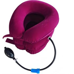 Cervical Neck Traction Device Inflatable Neck Stretcher, Easy to Use for Chronic Neck and Shoulder Pain Relief Traction Spine Alignment, Neck Cervical Brace (Roseo)
