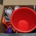 Holady 5.28'' Inch Sand Beach Buckets Pail with Shovels,Sand Bucket Water Pail for Beach Fun Great Summer Party Accessory(24 Bucket+24 Shovels)