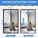 Magnetic Screen Door Upgraded PET Mesh Stronger Than Fiberglass and Polyester,Hands Free,Keeps Bugs Out,Pet & Kid FriendlySuitable for Home and Screen Size 36" X 82"