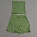 LovelyWholesale Women Tube Tops and Shorts Sets Sexy 2 Piece Outfits S