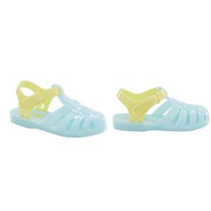 OshKosh Toddler Jelly Sandals, Blue/Yellow, Size 6