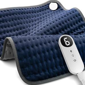 Blue Elf Heating Pad for Back/Neck/Shoulder Pain Relief and Cramps,XXL Electric Heating Pads with 6 Heat Settings, Auto Off, Moist Heat, Machine Washable, 20"x24" Heated Pad-Gifts for Men,Women