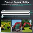 45mm x 13”Excavator Bucket Pin Compatible with John Deere/Kubota/Case/Case IH/Caterpillar/Takeuchi/Yanmar (with Grease Hole,1/2 Bolt Hole)